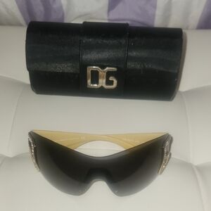 Dolce & Gabbana Gold and Black Glasses